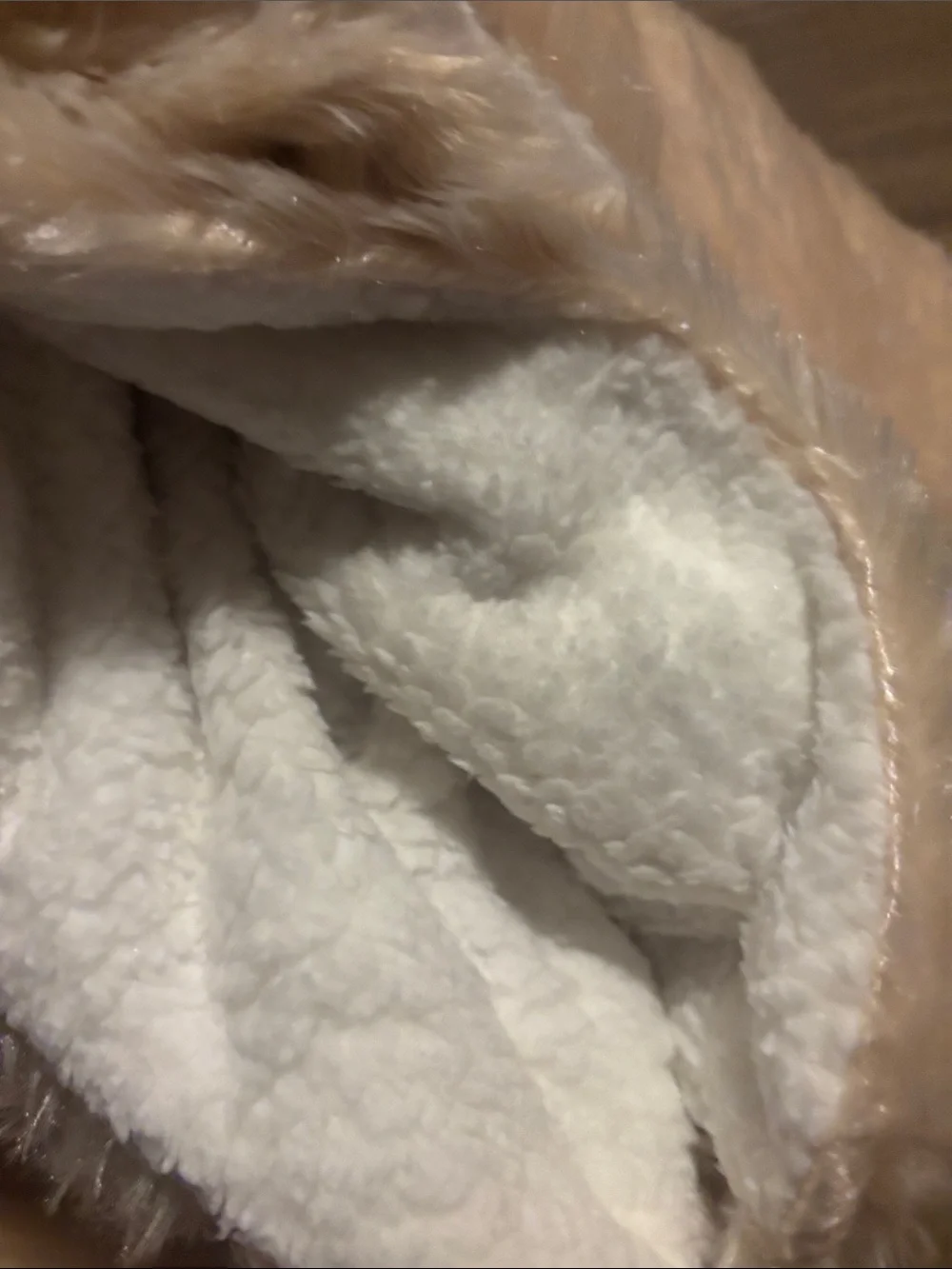 Reversible Faux Fur Sherpa Throw - Cream